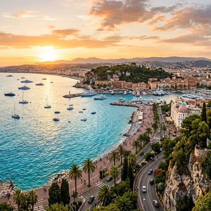 French Riviera Nice coast