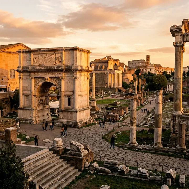 The Colosseum & Roman Forum